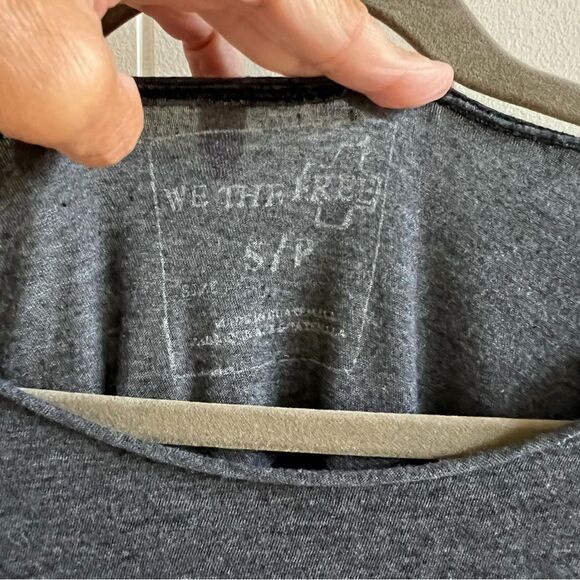 Free People We The Freea Gray Coastal Tie Dye T Shirt Top Size S - Picture 4 of 11